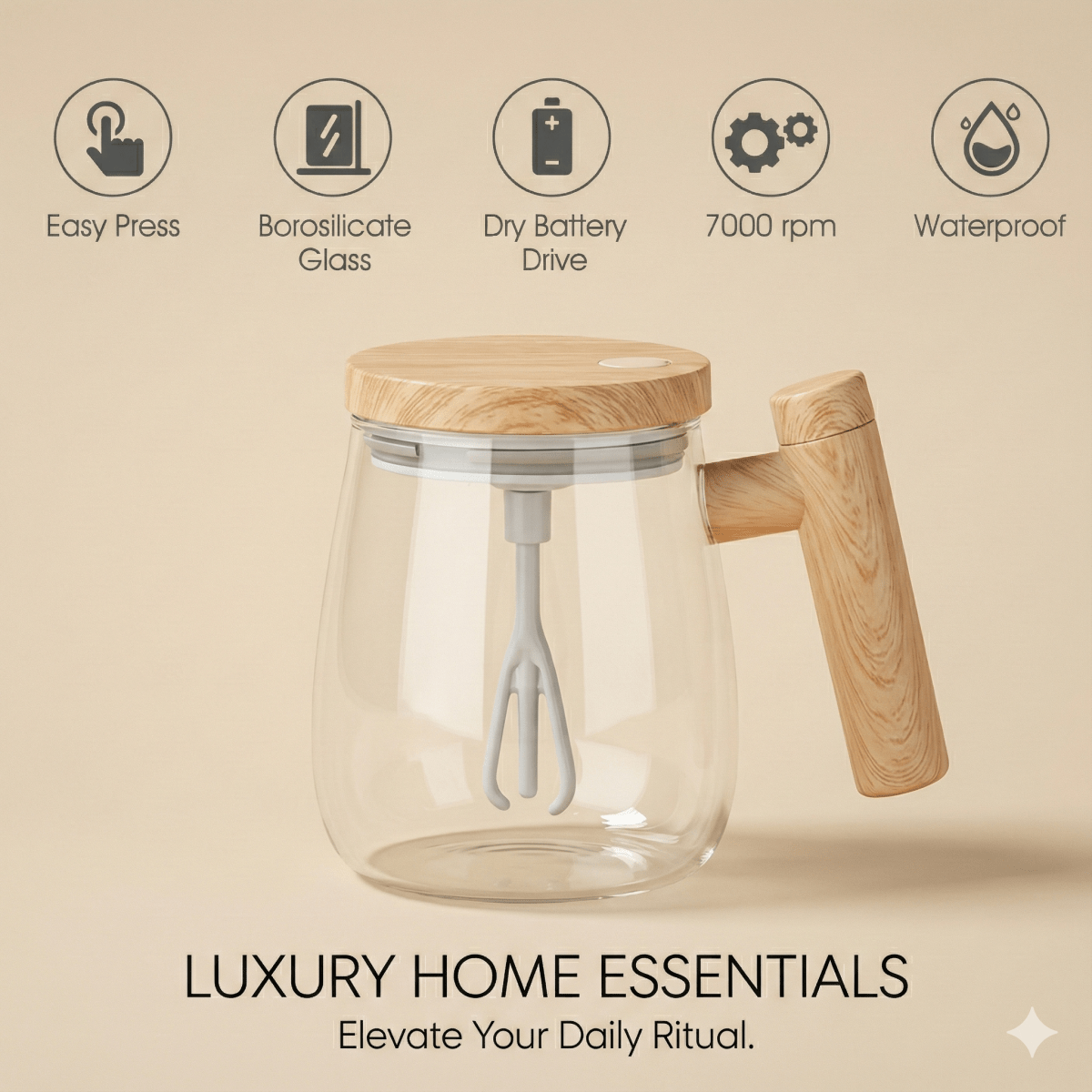 DailyWhirl™ Self - Stirring Mug | Buy Online at Neyush Store - Best Home & Kitchen in India