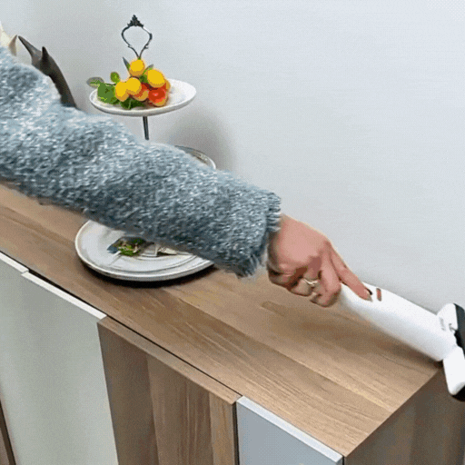 mini mop cleaning on table