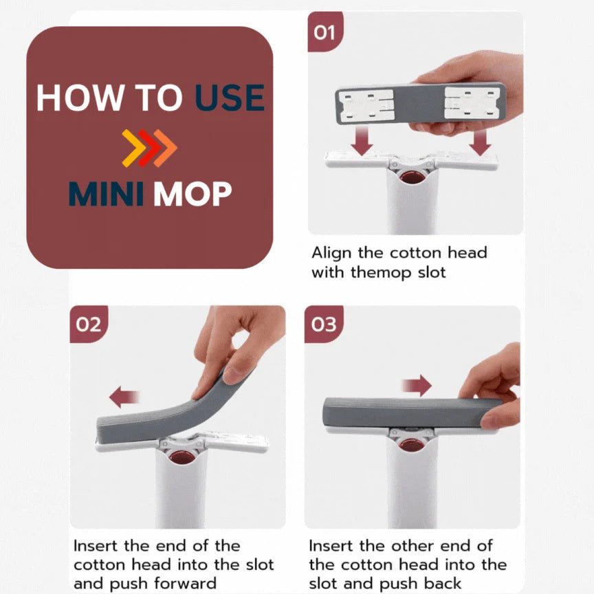 Portable Foldable Mini Mop | Buy Online at Neyush Store - Best Home Improvement in India
